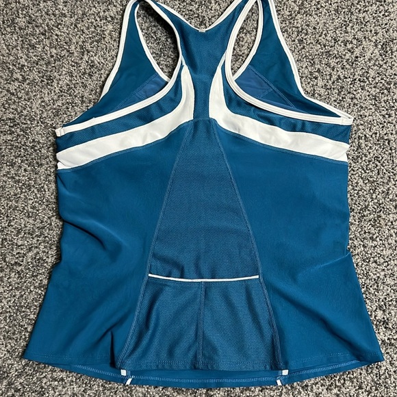 🌸4/$20🌸Nike Women's Teal/White Tank Top XL EUC - Picture 2 of 6